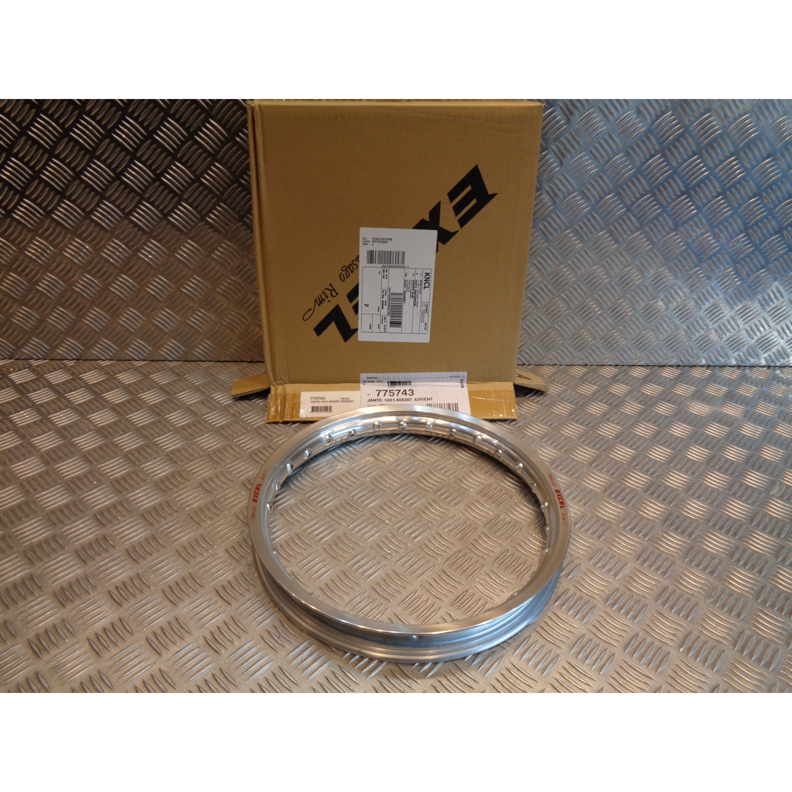 cerclage jante excel alu avant 14 x 1.40 x 28 T moto suzuki 65 rm kawasaki 65 kx TBBS361 bihr 775743