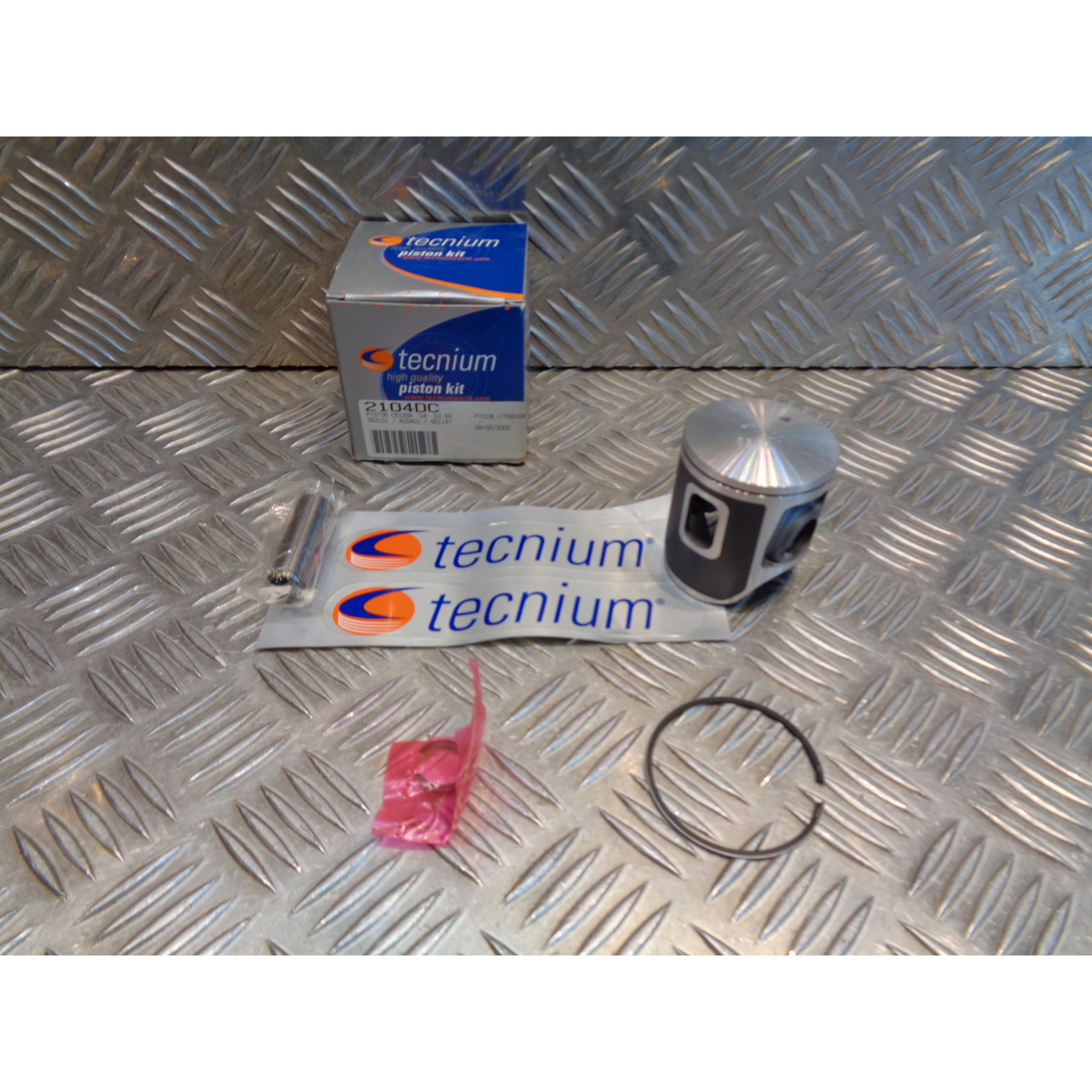 piston segment tecnium 2104 coule 53,94 mm moto honda 125 cr hm cre P101BL-1700C03U bihr 2104DC