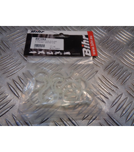 sachet 10 x passe fils noeud plastique blanc transparent diam 18,6 mm fixation faisceau cable electrique TT-18 bihr 891392