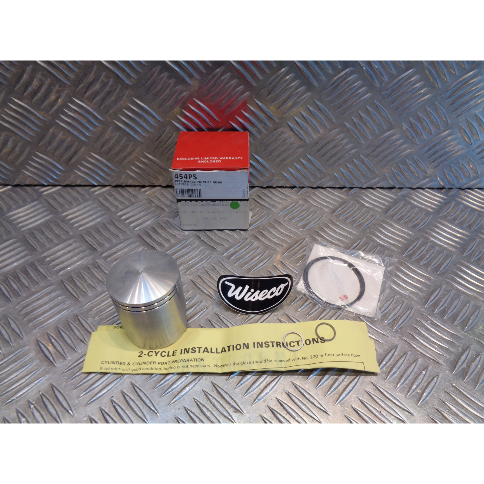 piston wiseco forge 50 mm moto suzuki 100 rm 454M05000 bihr 454PS