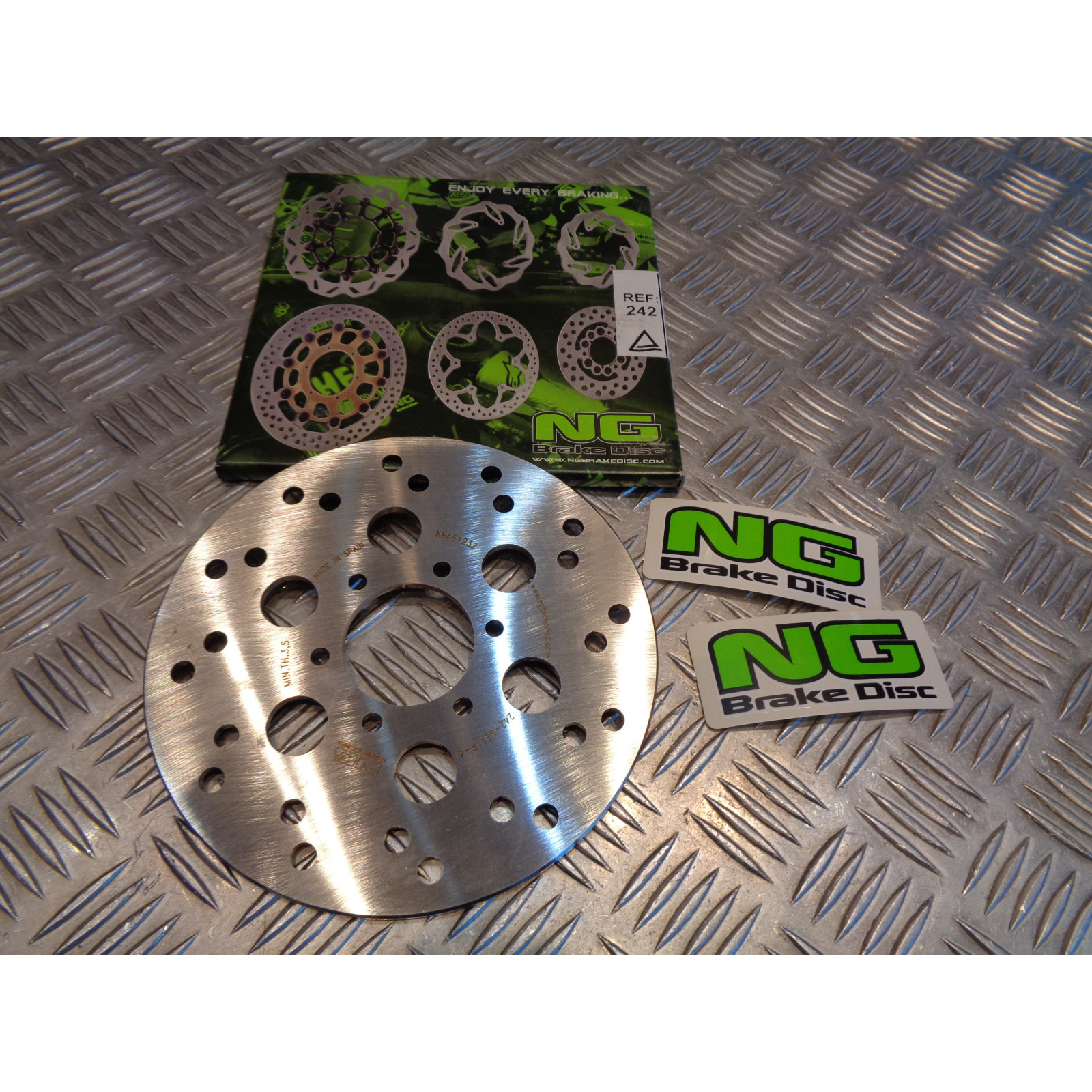 disque frein arriere moto montesa 335 cota 175x45x4 ng brake disc 242 bihr 350242