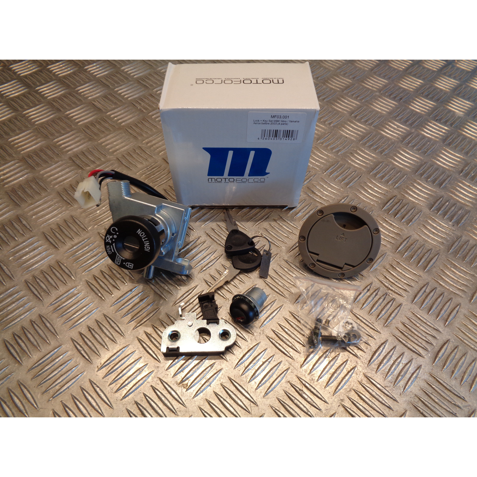 kit neiman motoforce contacteur cle serrure bouchon essence scooter mbk 50 nitro avant 2003