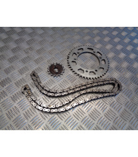 kit chaine pignon couronne moto derbi 125 senda baja sm supermotard sc2a1a 2006