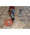 cartouche silencieux universel adaptable rouge pour pot echappement scooter moto mecaboite 50 125