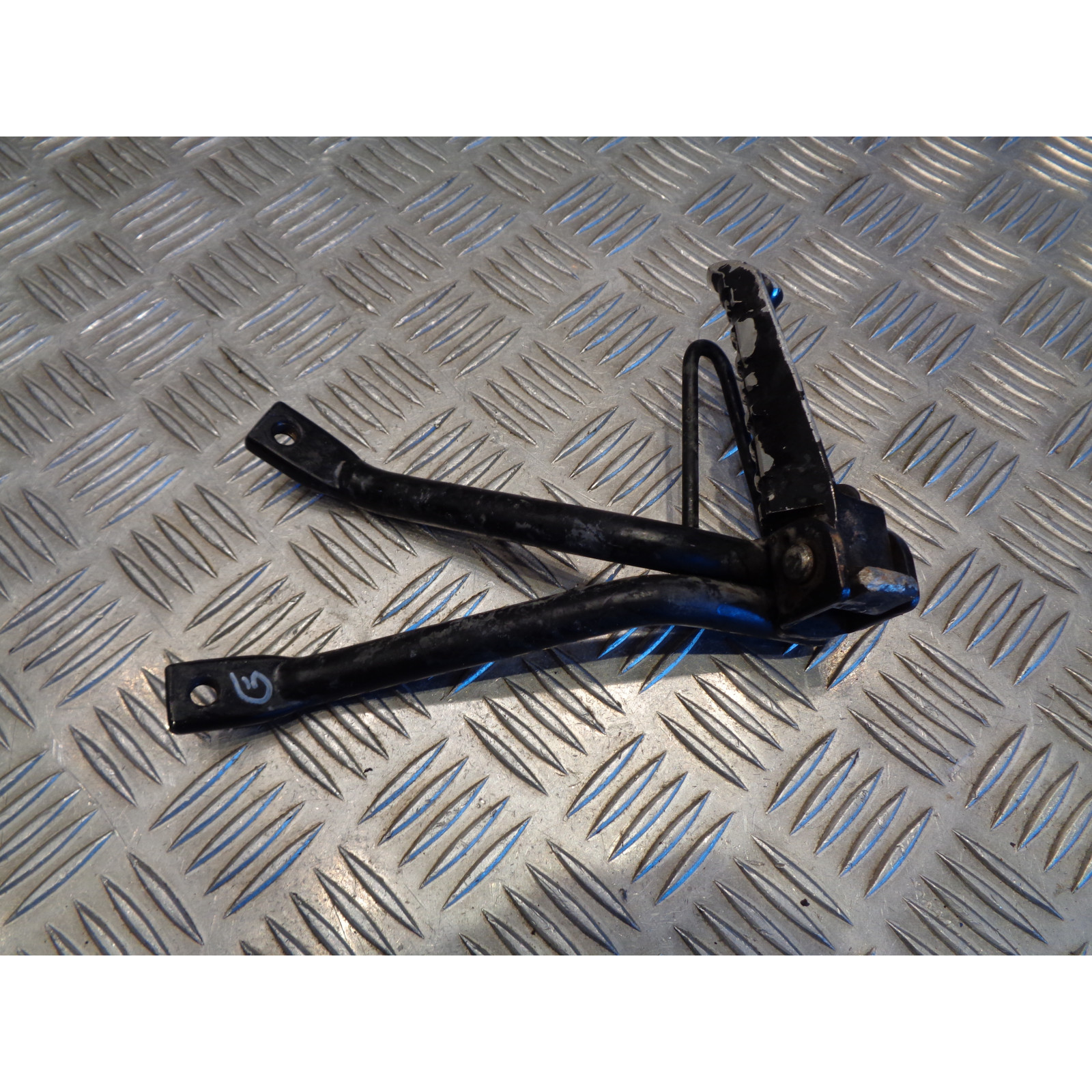 platine repose cale pied arriere gauche moto yamaha wr 125 x wrx de07 2009 - 17
