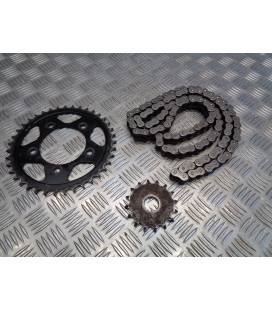 kit chaine pignon couronne moto suzuki gs 500 e gse gm51a