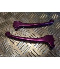 paire jeu de levier de frein violet pour scooter piaggio 50 80 125 typhoon