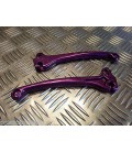 paire jeu de levier de frein violet pour scooter piaggio 50 80 125 typhoon