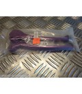 paire jeu de levier de frein violet pour scooter piaggio 50 80 125 typhoon