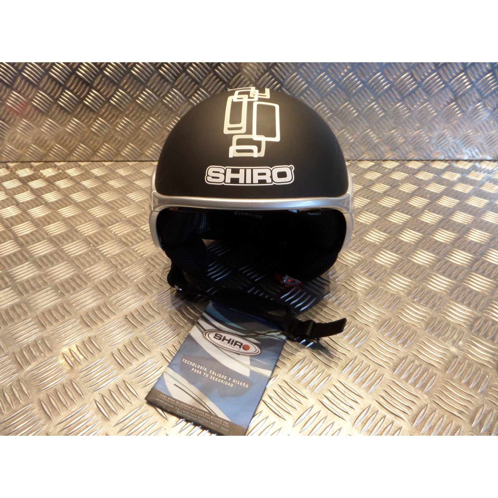 casque jet shiro sh 482 sh-482 glory noir mat taille xs