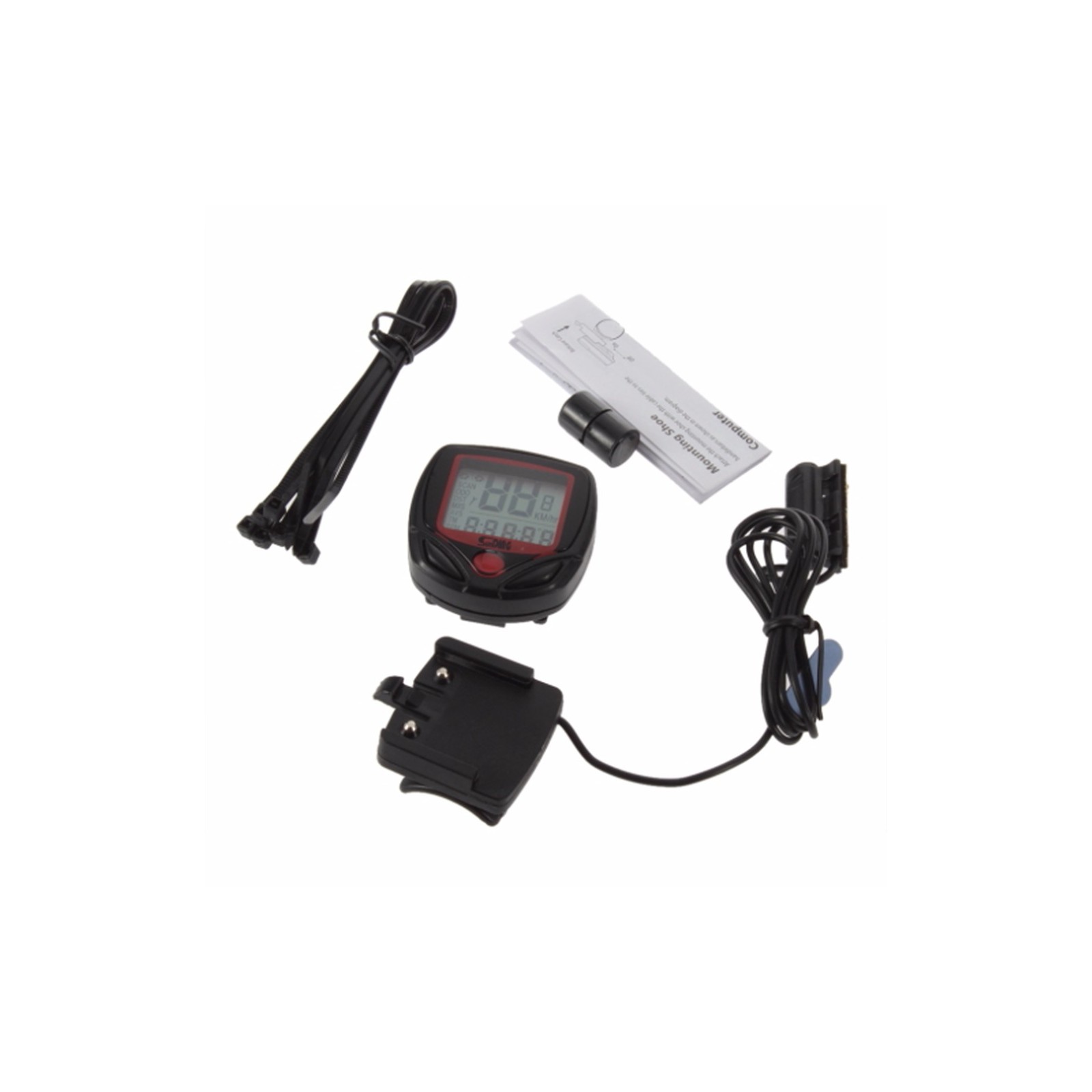 compteur vitesse velo moto scooter lcd digital temperature adaptable universel