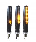 2 x clignotant orange 12 led universel adaptable pour moto scooter quad