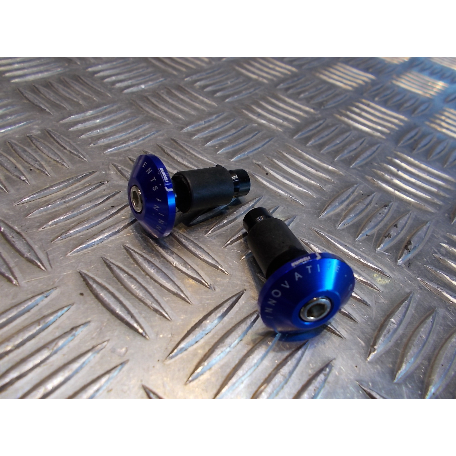 jeu embout bleu plat guidon diametre 22 mm moto scooter universel adaptable quad