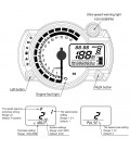 compteur vitesse compte tours tableau bord numerique universel adaptable moto scooter quad