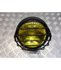 grille de phare metal noir universel moto bobber custom chopper cafe racer scrambler neo clasic retro