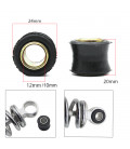 jeu bague silentbloc caoutchouc diam 12 mm reparation amortisseur suspension moto scooter quad ...