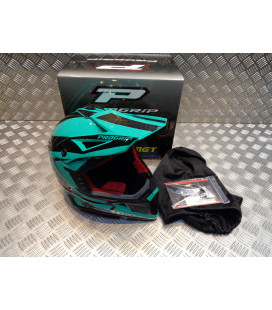 casque progrip 3095 pour moto cross mx enduro taille s 55 - 56 aqua