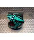 casque progrip 3095 pour moto cross mx enduro taille s 55 - 56 aqua