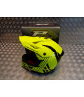 casque progrip 3095 pour moto cross mx enduro taille xxl 63 - 64 jaune