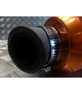 filtre a air cornet muffler orange coude 45 degre diam 28 - 35 mm scooter moto quad turn 