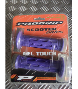 paire poignee caoutchouc guidon 22 mm progrip 767 violet moto scooter quad ...