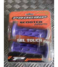 paire poignee caoutchouc guidon 22 mm progrip 767 violet moto scooter quad ...