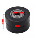 roulette de chaine transmission universel adaptable 38 mm diametre 10 mm noir pour moto multimarque mecaboite enduro trail ...