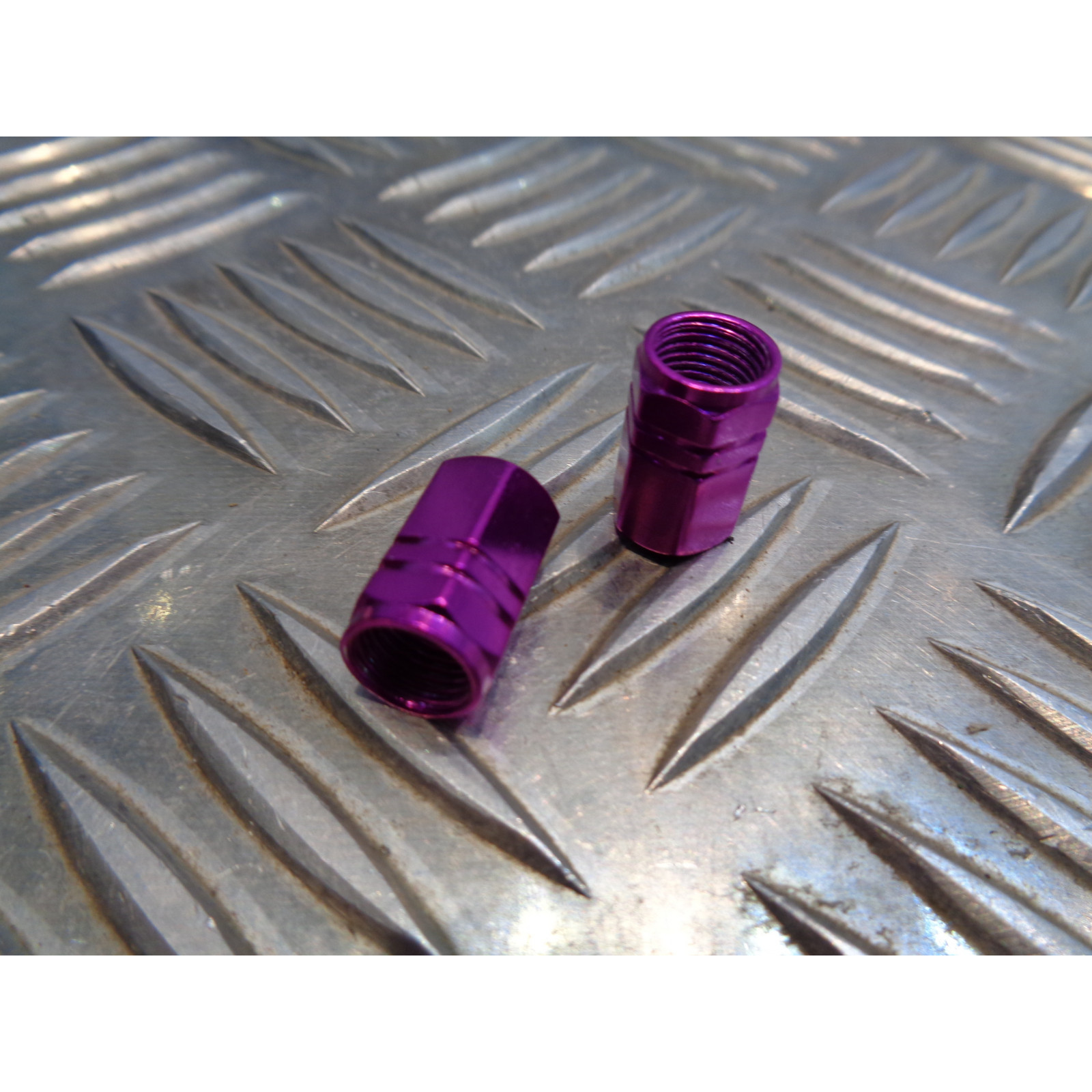 jeu de 2 x embout de valve bouchon violet scooter moto quad ...