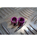 jeu de 2 x embout de valve bouchon violet scooter moto quad ...