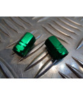 jeu de 2 x embout de valve bouchon vert scooter moto quad ...