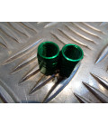 jeu de 2 x embout de valve bouchon vert scooter moto quad ...