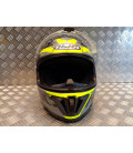 casque integral moto hjc i70 rias homme noir gris jaune taille xl 60 - 61 cm