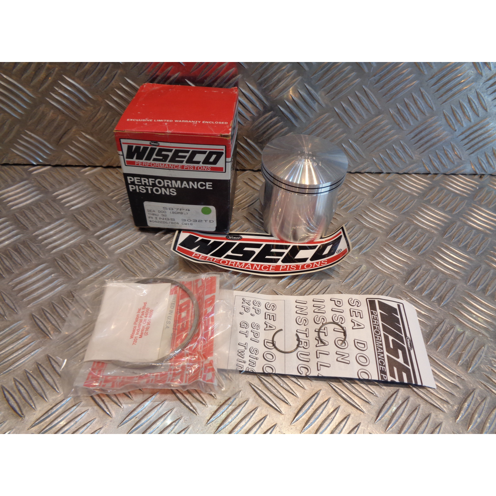 piston wiseco forge 77 mm jet ski sea-doo 595 cc sp spi 580 1991 - 96 587P4